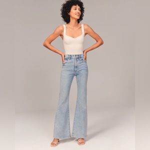 Abercrombie ultra high rise flare jeans new with tags